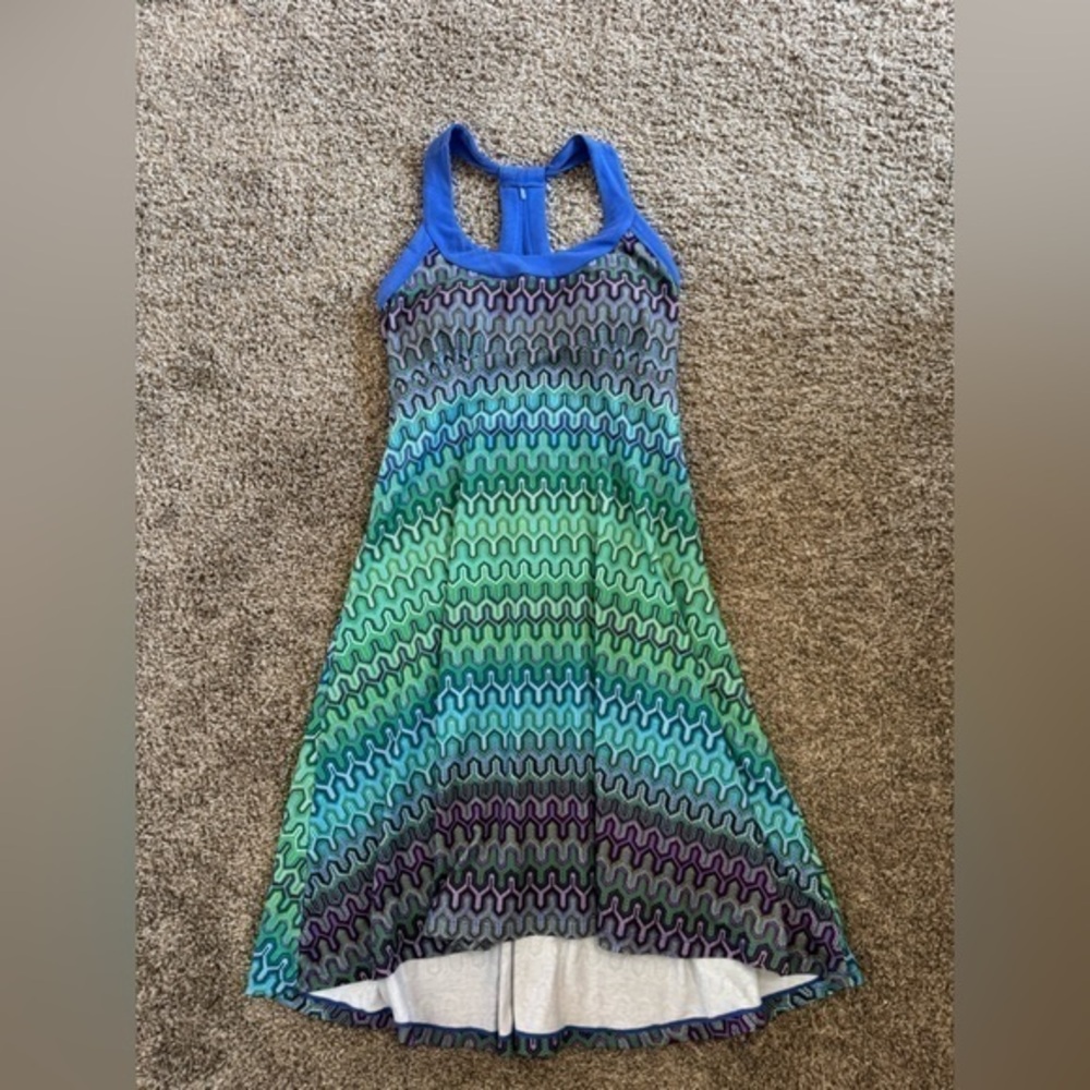 Prana multi color Cali dress racer back